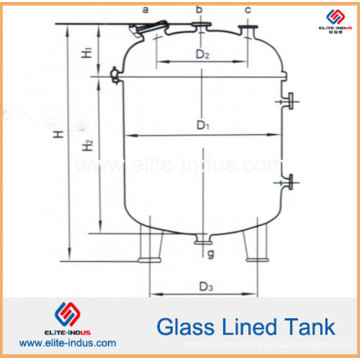 Stainless Steel Glass Lined Tank (20000L)